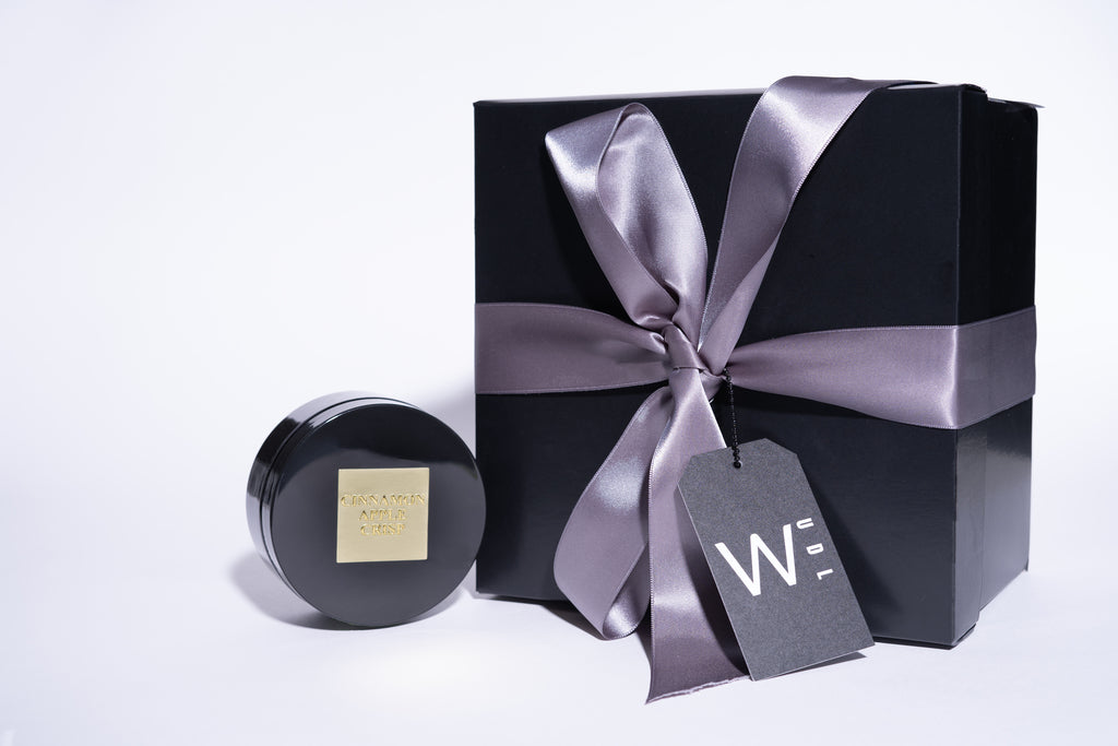 Black Gift Box with Black Ice Creme Jar
