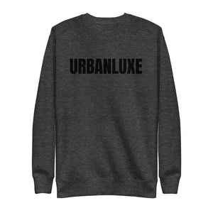 graphite sweatshirt with urbanluxe print